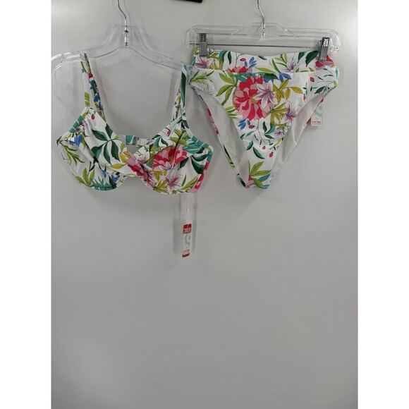 NEW WITH TAGS Swim Systems Underwire Bikini Cogar Size 38DD Bottoms Large - Picture 1 of 16